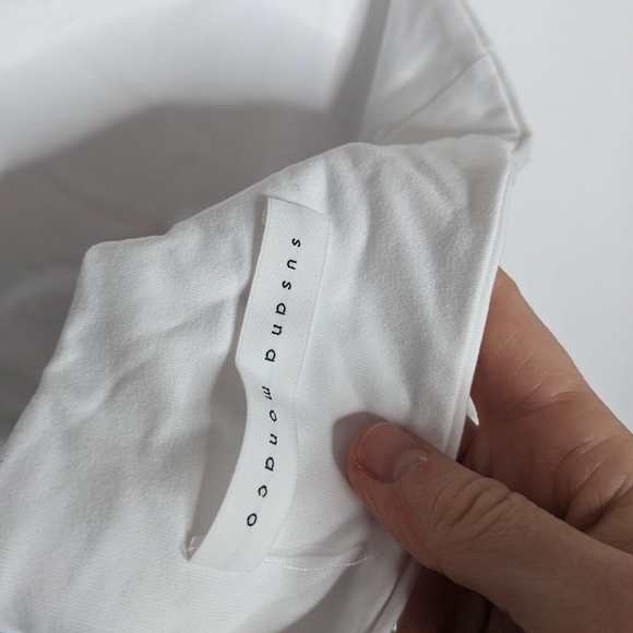 Susana Monaco Cutout High-Low Dress White Sugar - Picture 8 of 8